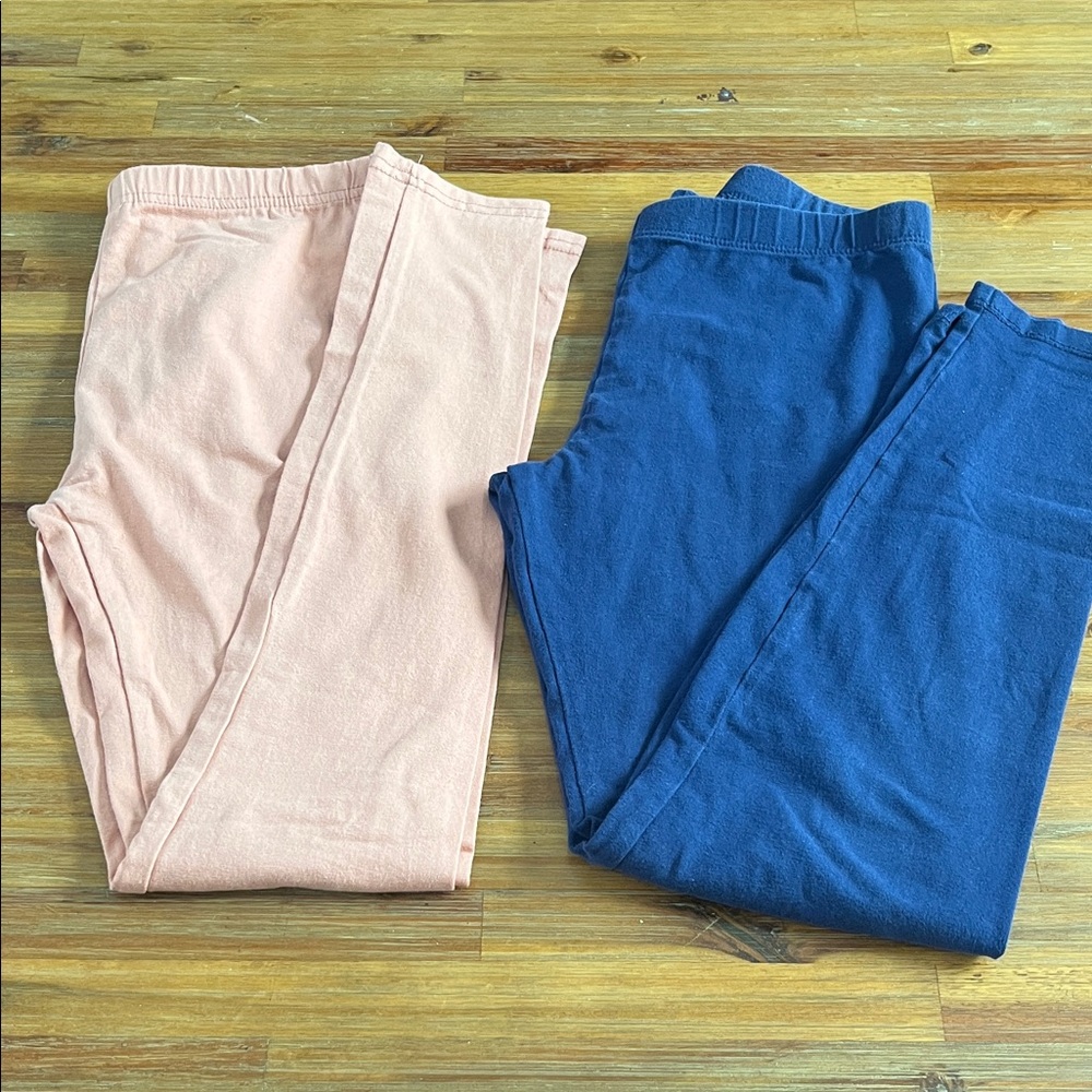 Pink and Blue Leggings Size 14 EUC Bundle of 2